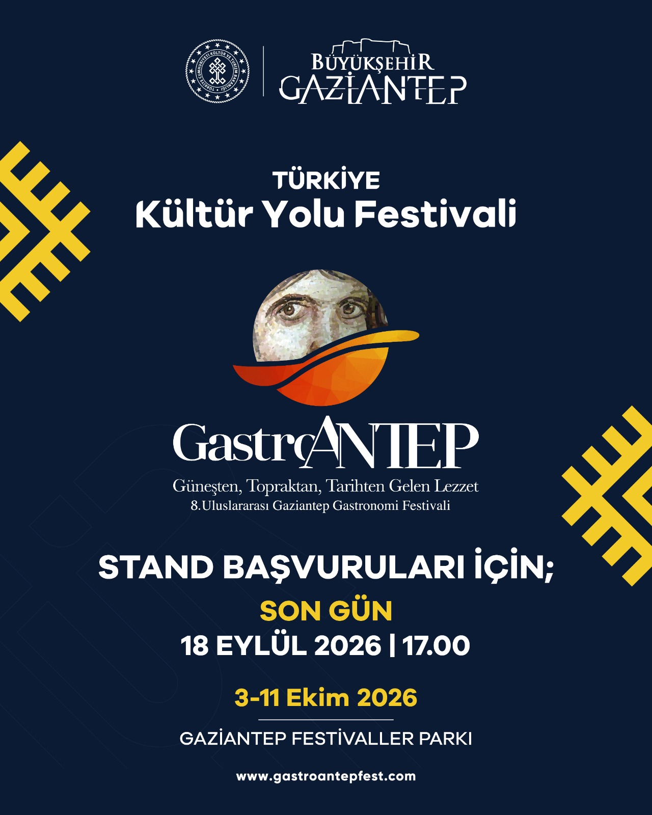 GastroAntep | Kültür Yolu Festivali Stand Başvuruları Başladı!